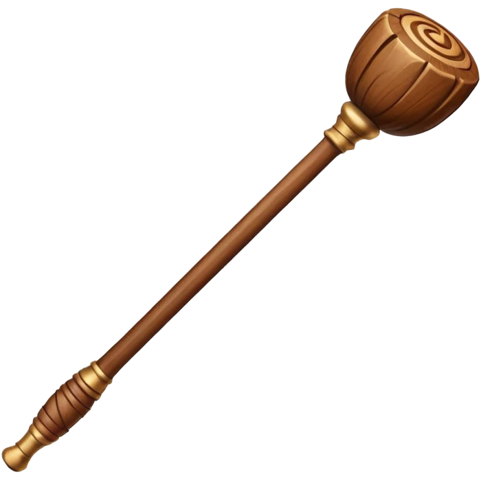 wooden staff emoji