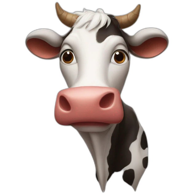 Spider-Man as a cow emoji
