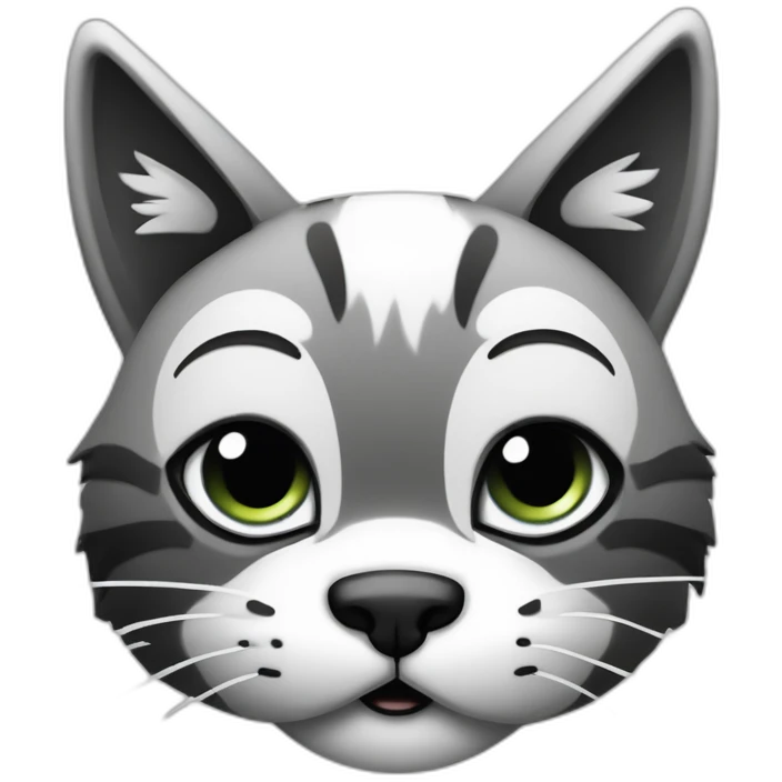 one paw limping tomcat black and white 3 legged emoji