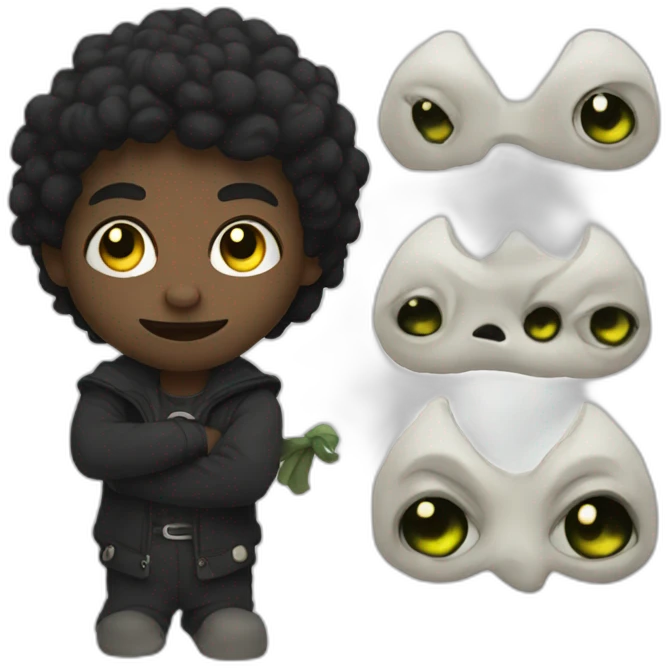 Evil spooky kids emoji