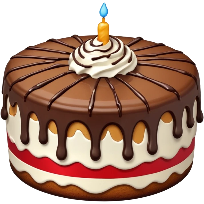 Sad cake emoji