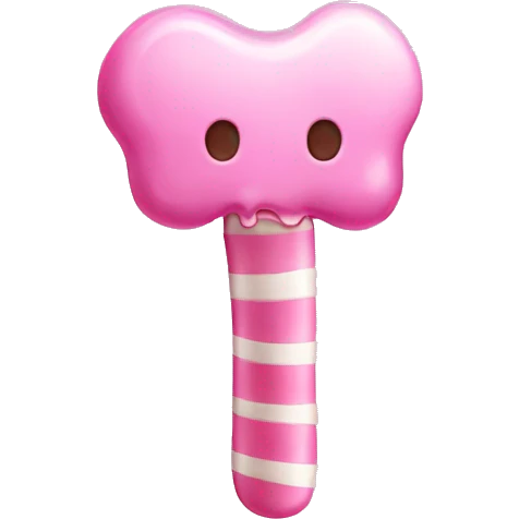 pink candy bone emoji