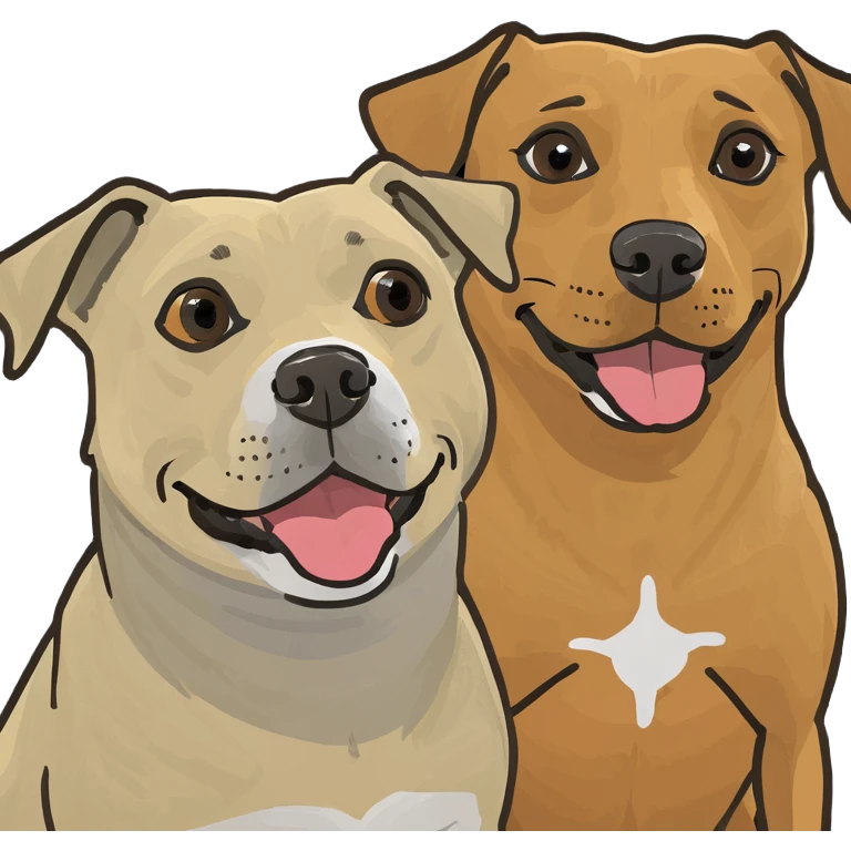 Dog buddies emoji