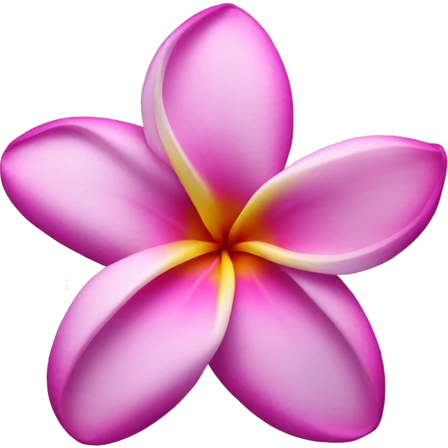 Plumeria pink with purple in the middle emoji