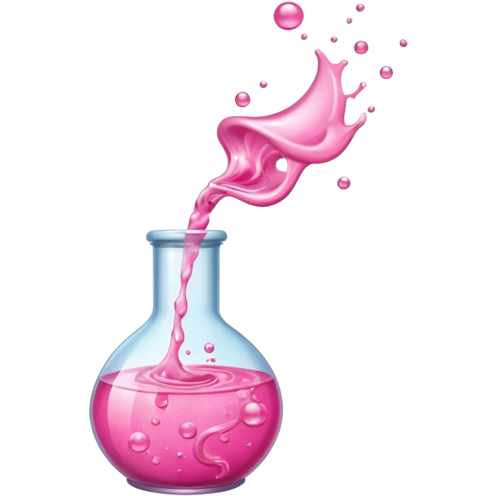 pink poison in a bottle emoji