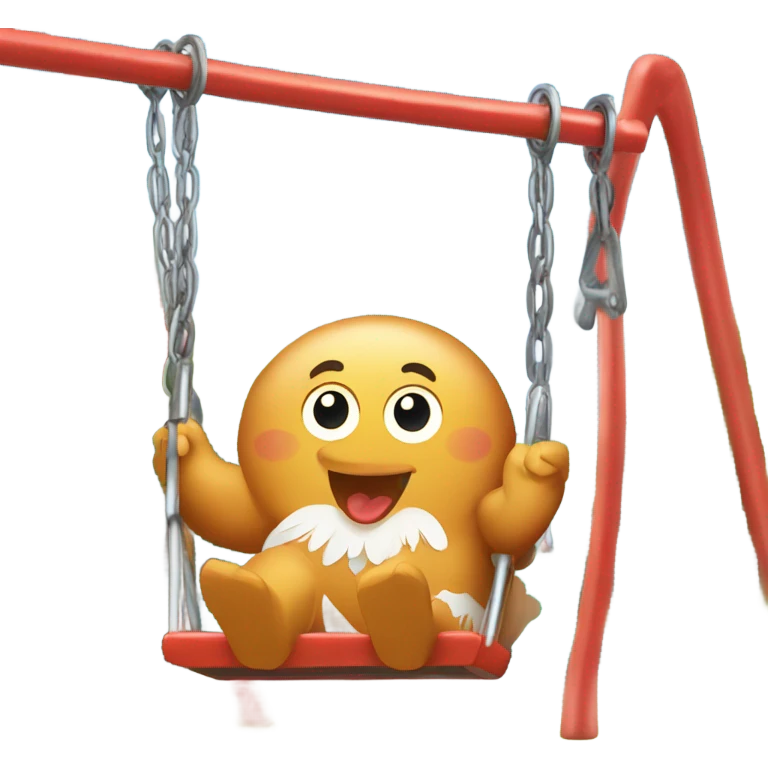 Chicken nuggets playing at a playground  emoji