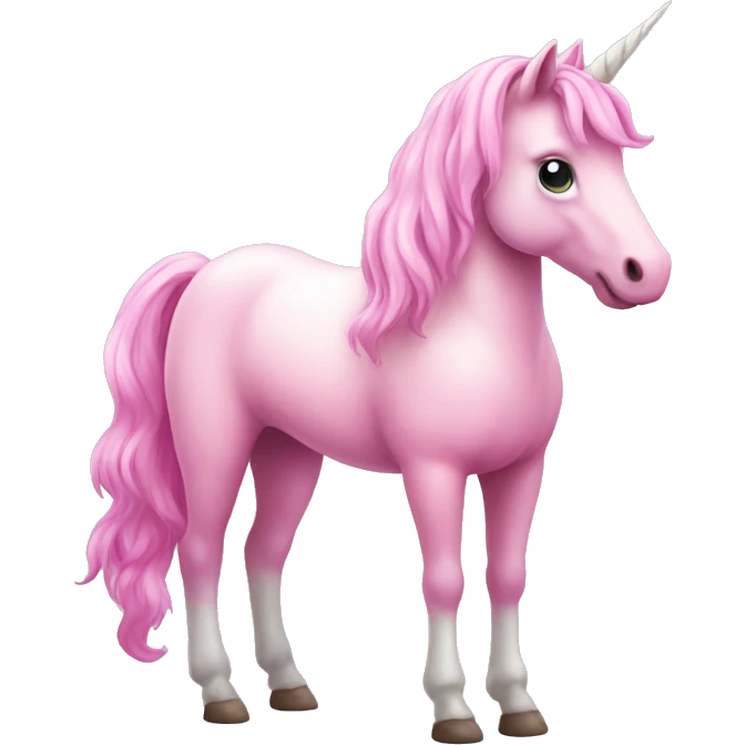 Pink full body unicorn  emoji