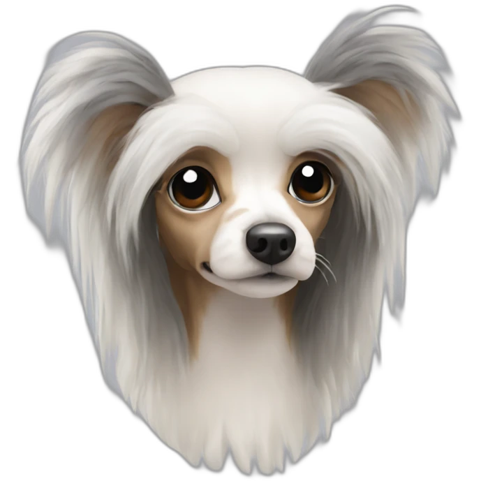 Chinese crested puffball emoji