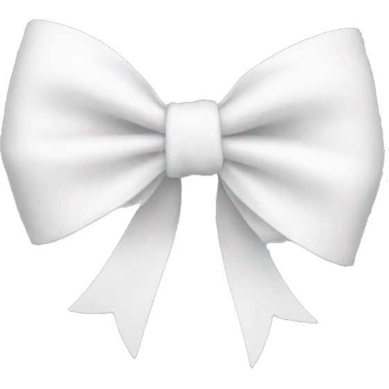 White bow emoji