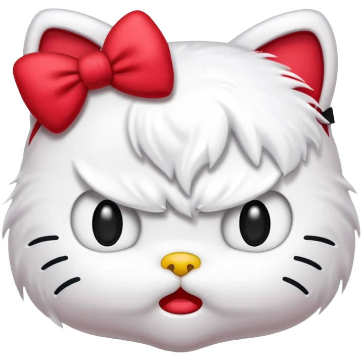 Angry hello kitty  emoji