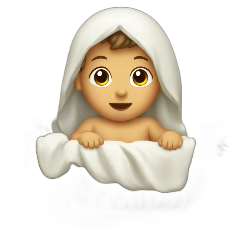 baby jesus in manger emoji