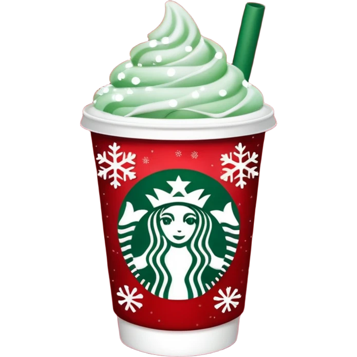 Christmas  starbucks emoji