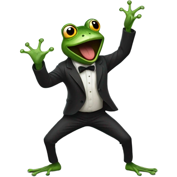 Frog dancing to thriller  emoji