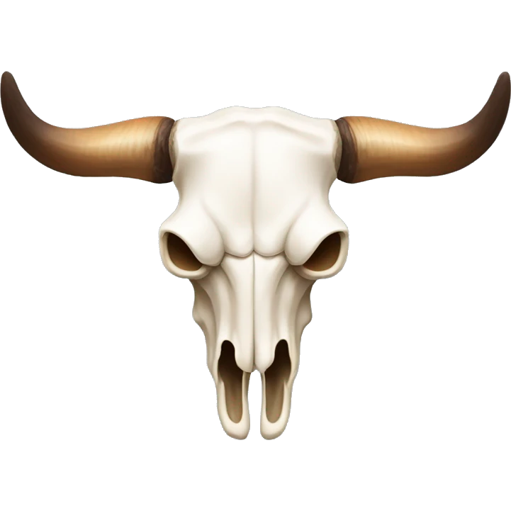 longhorn bull skull (dicord emoji style) emoji