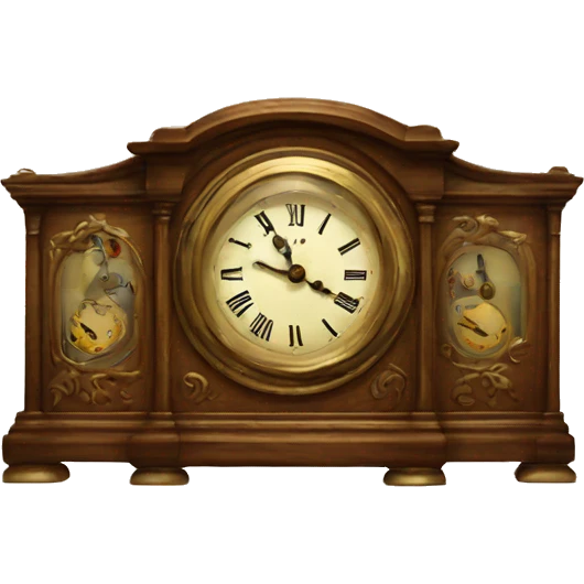 vintage clock emoji