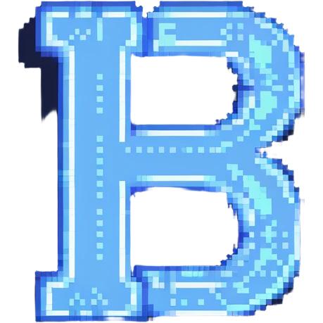 modern CSE logo, stylized CSE letters with digital pixel effect, blue and white emoji