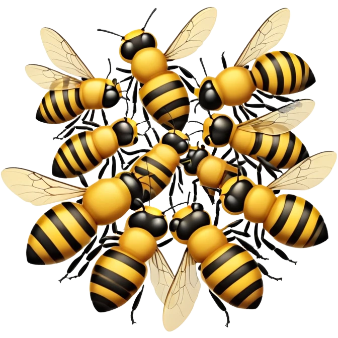 20 bees emoji