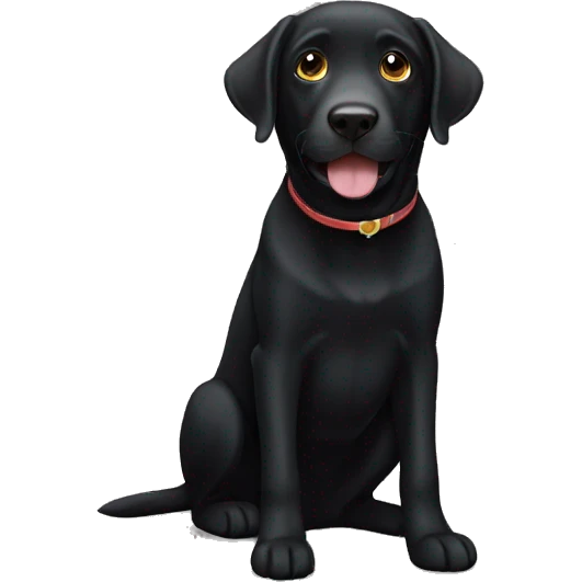 Black Labrador emoji