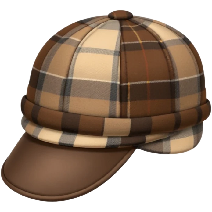 deerstalker hat two sided emoji