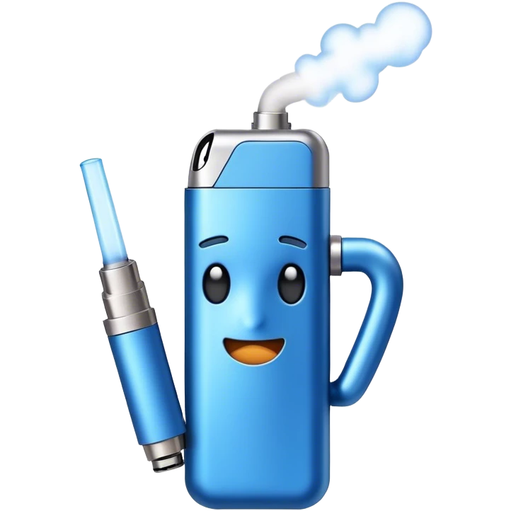 Blue vape emoji