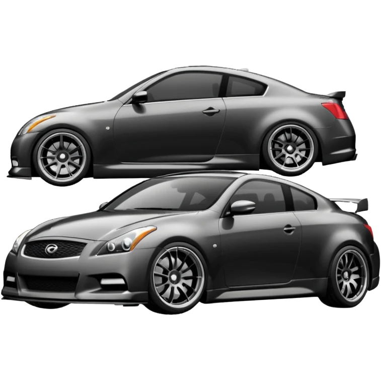 G37 coupe car lowered with dark mags darksliver car 10.5 rears emoji