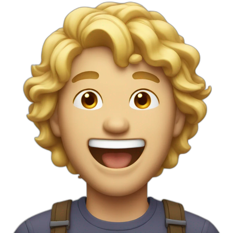 guy laughing hard emoji