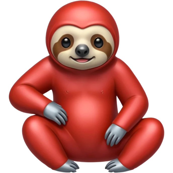 metal red sloth emoji