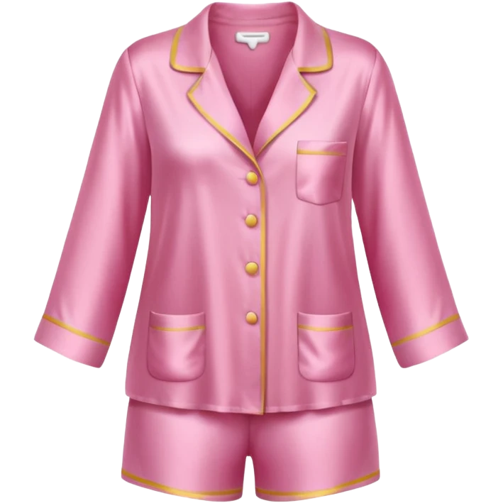 Cute pink silk pjs emoji