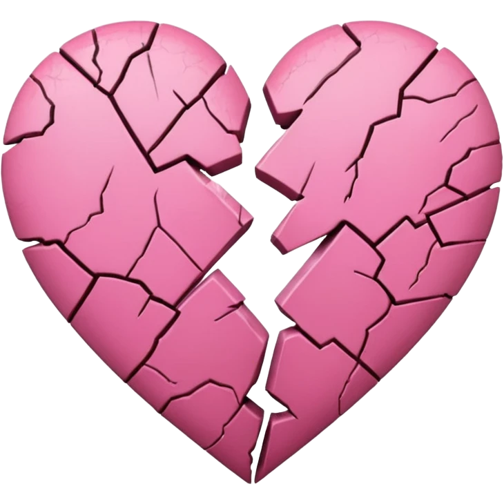 pink broken heart
 emoji