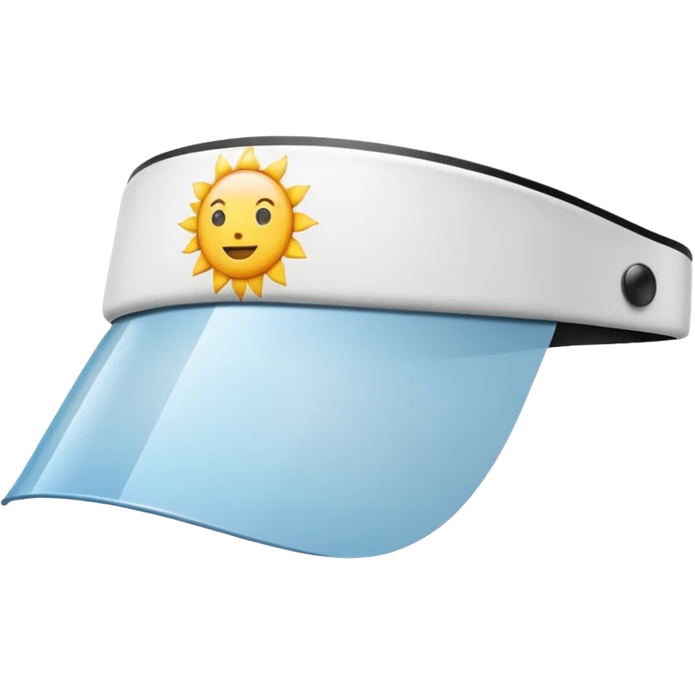 Sun Visor,white emoji
