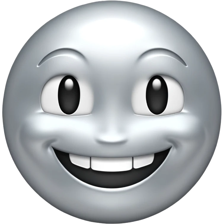 silver smile emoji