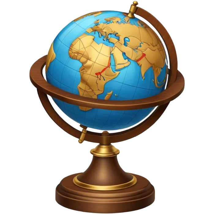 Globe on stand emoji