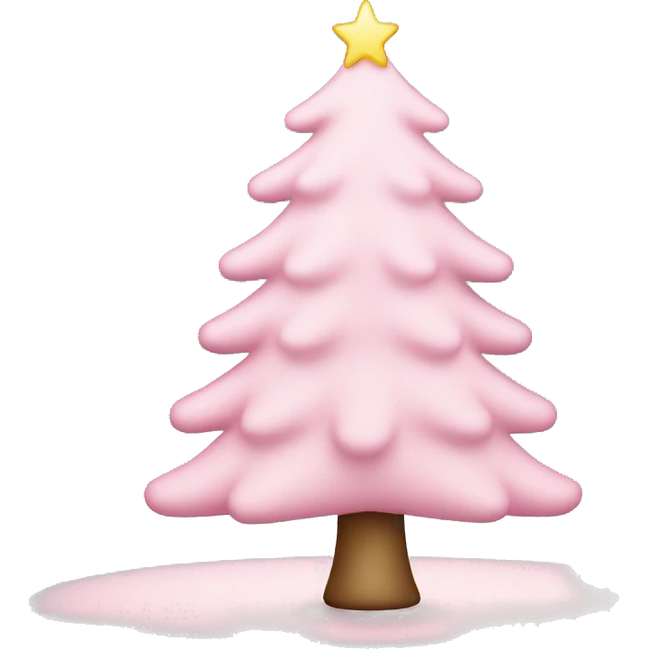 Light pink Christmas tree  emoji