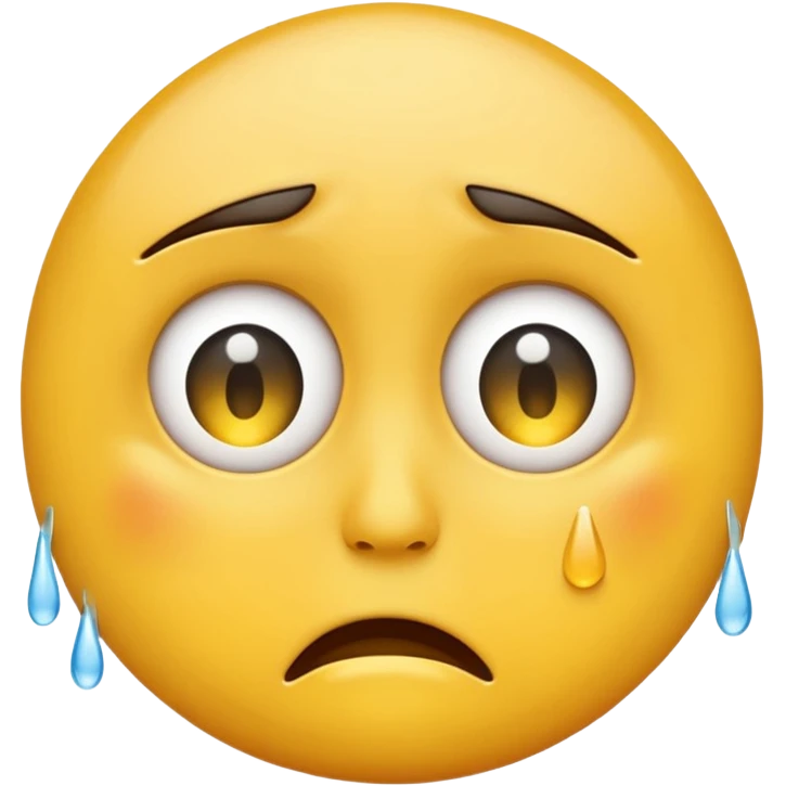 Crying emoji with only one eye emoji