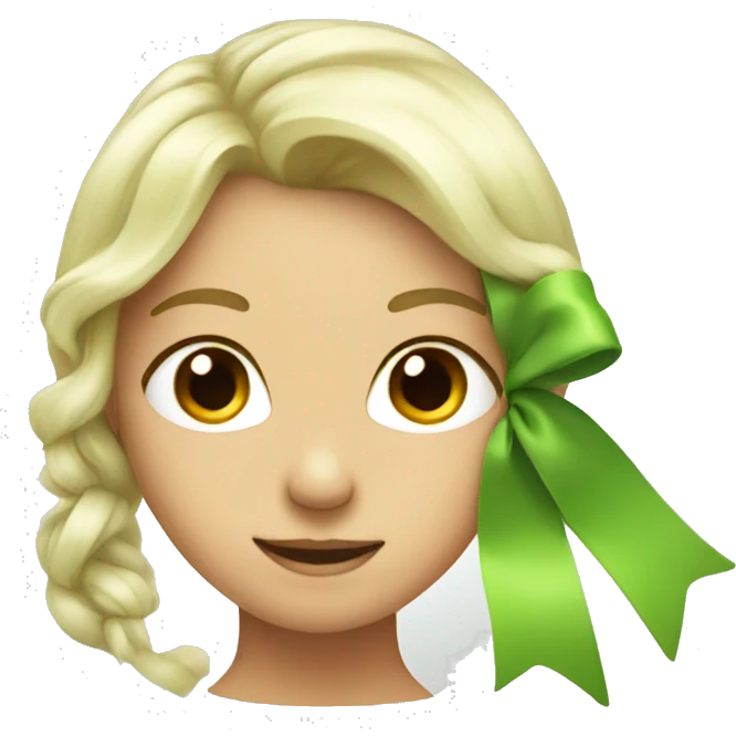 Light green bow  emoji