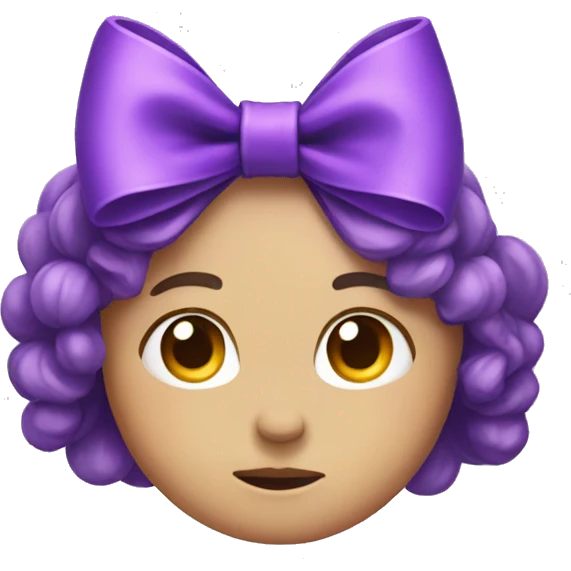 purple bow emoji
