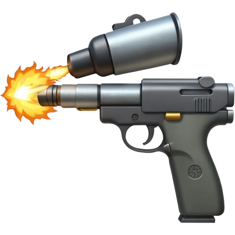 gun firing emoji