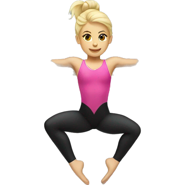 Gymnastique blonde on bars emoji