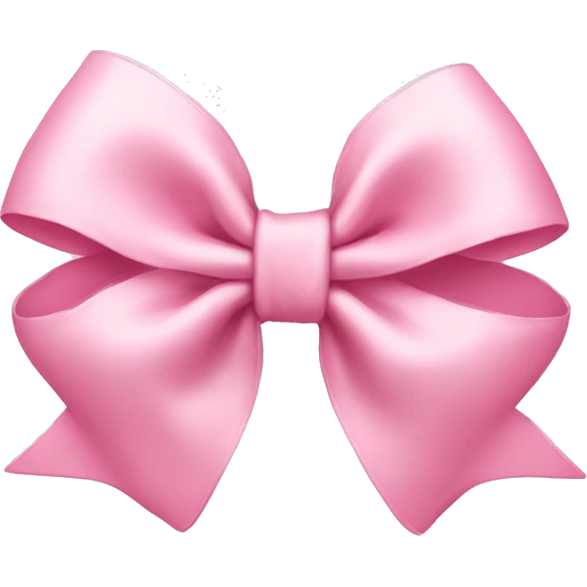 Light pink bow  emoji