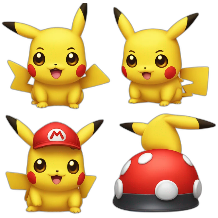 pikachu mario emoji