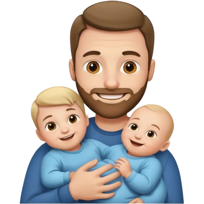 dad holding baby emoji