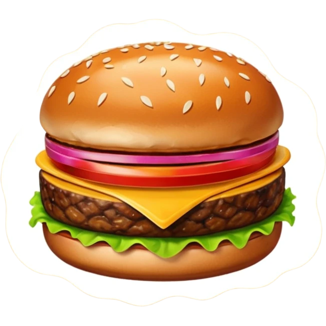 hamburguesa sin pan emoji