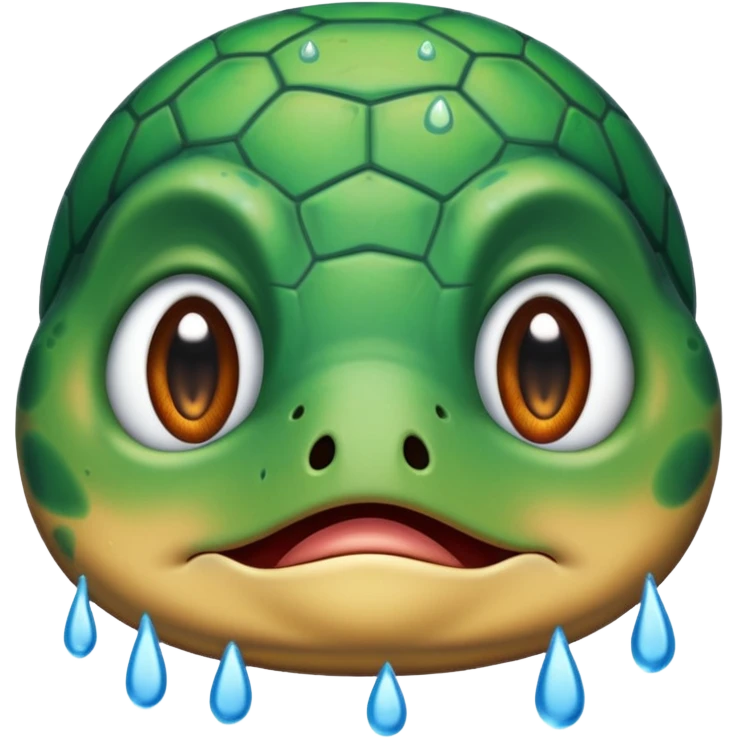 Turtle crying  emoji