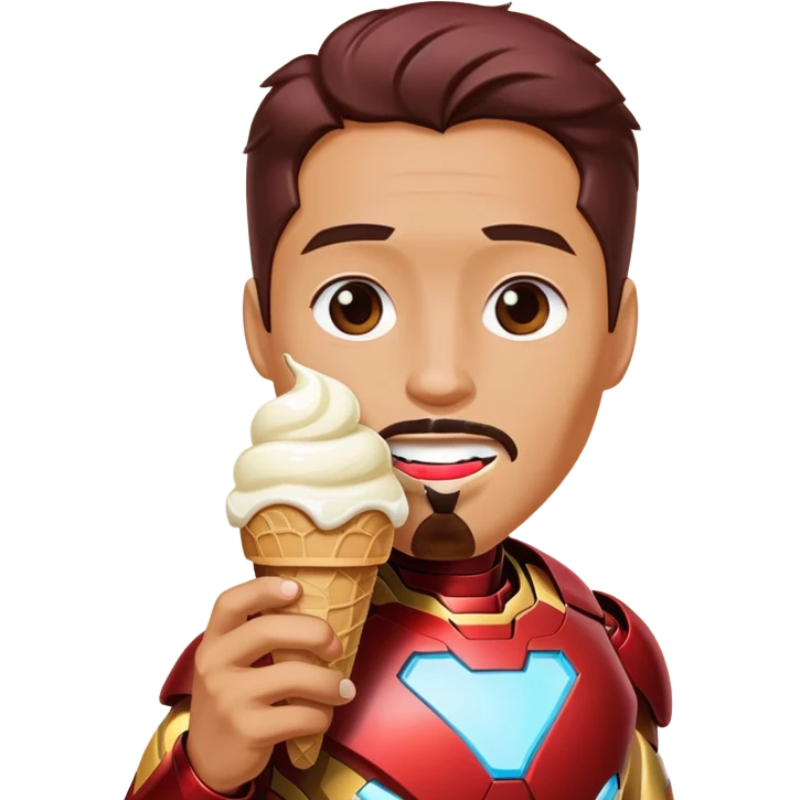 ironman eat icecream emoji