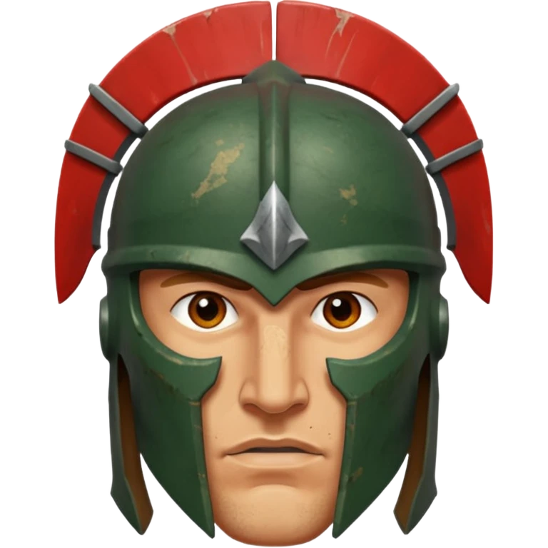 Spartan soldier face emoji