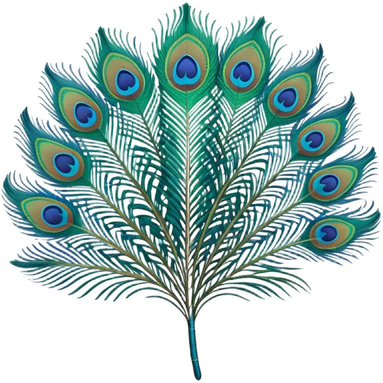 Create an emoji of peacock one feather  emoji