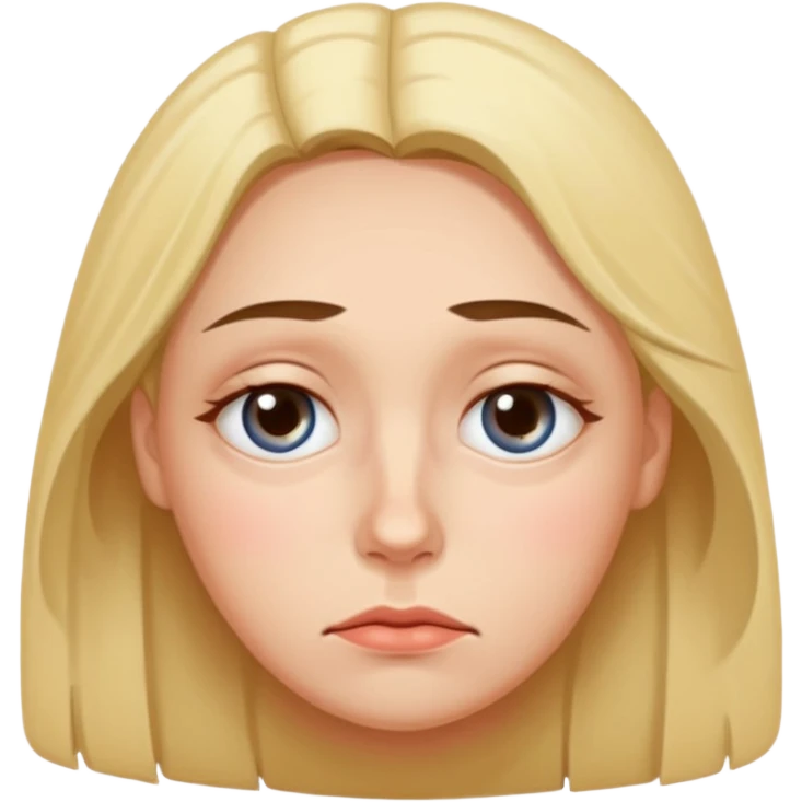 tired and exhausted with undereye bags emoji