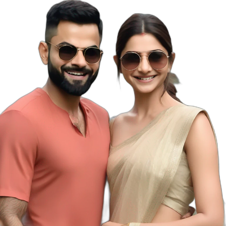Virat Kohli and Anushka Sharma emoji