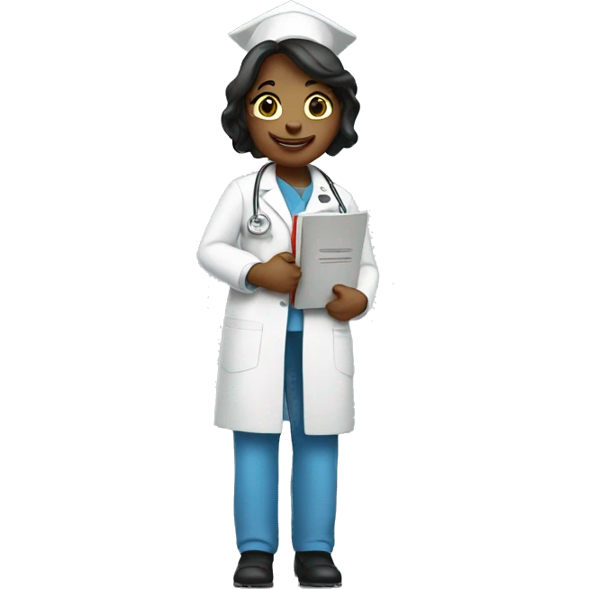 Nurse with diploma  emoji
