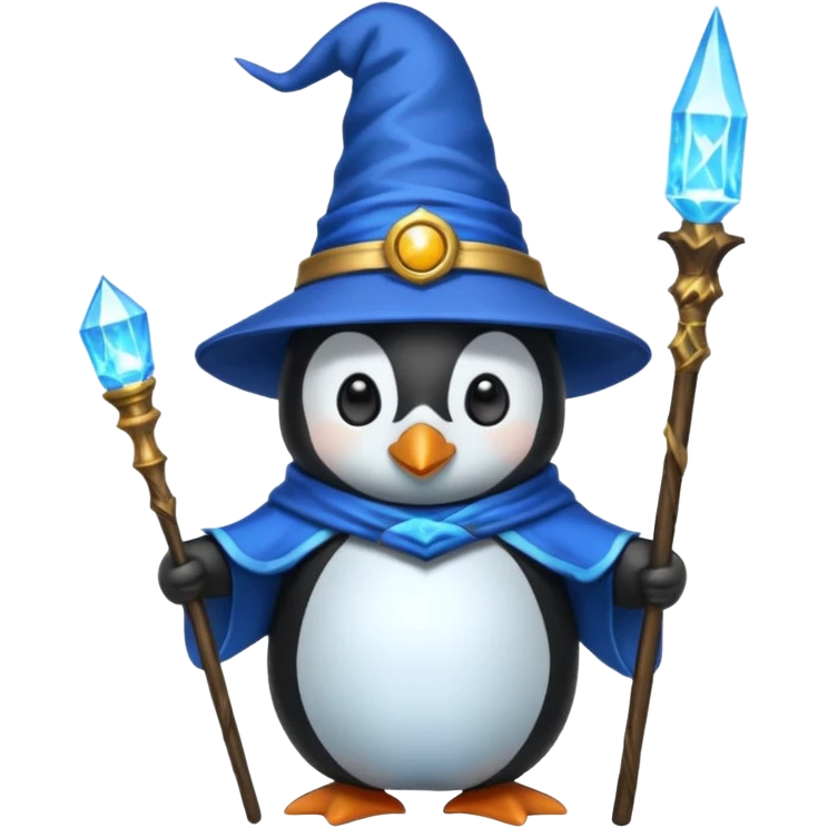 Penguin Wizard emoji